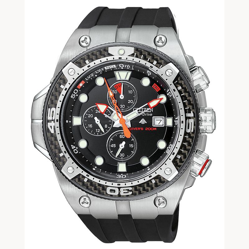 Promaster Carbon Black Dial Polyurethane Strap BJ2145 06E CITIZEN